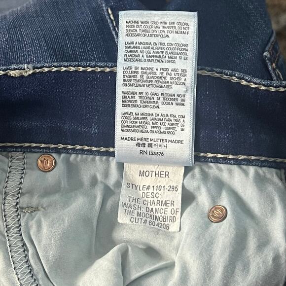 MOTHER Denim | The Charmer Jeans | Dance of the Mockingbirds Wash | Size 27 - Picture 8 of 10